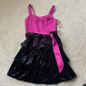 Aeropostale ruffled velvet dress